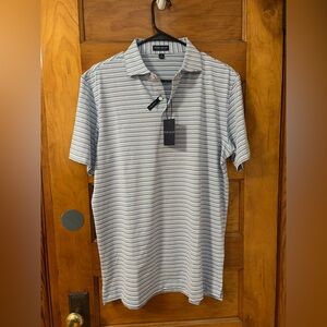 NWT Peter Millar men’s polo medium iced aqua